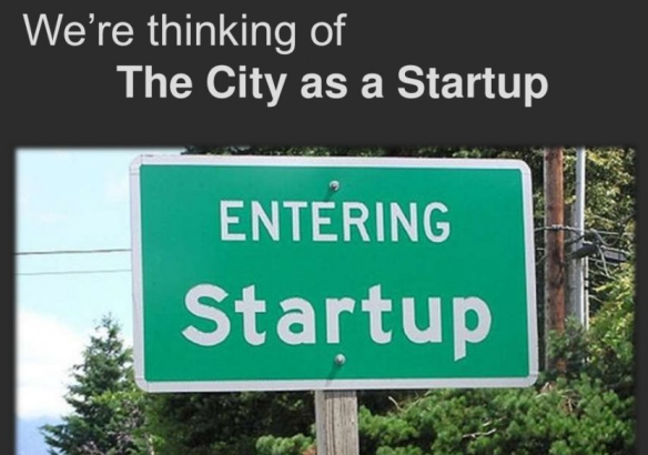 city as a startup